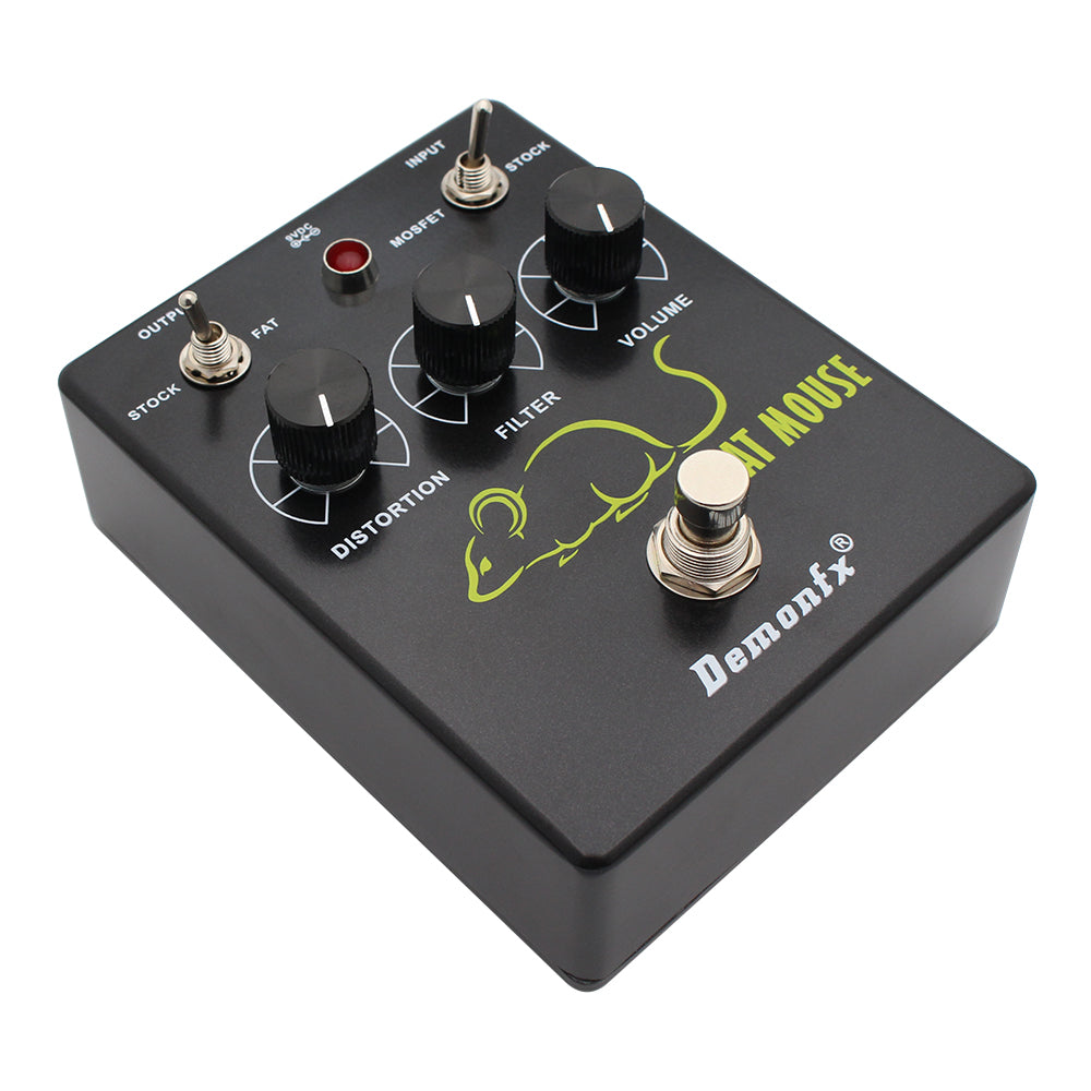 DemonFx Fat Mouse Distortion Fuzz Electric Guitar Pedal
