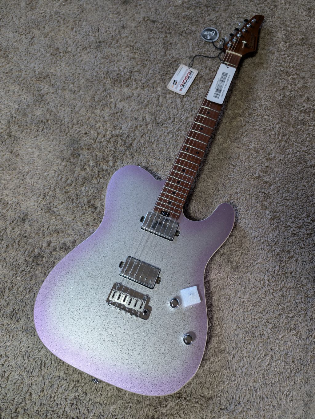 Electric Guitar Soloking MT-1 Modern HH 22 In Metallic Purple Sparkle Nafiri Special Run