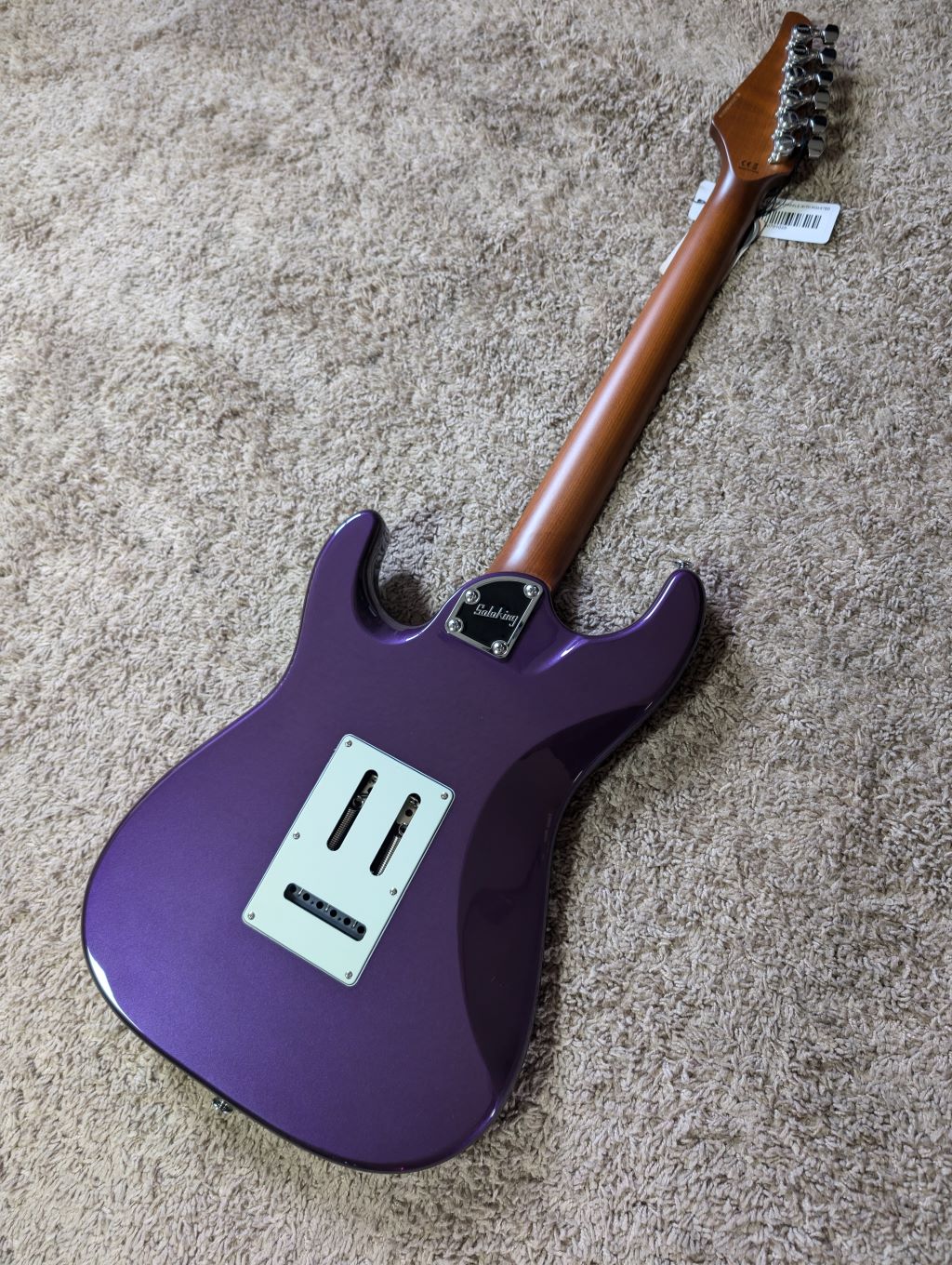 Electric Guitar Soloking MS-1 Classic MKII In Purple Sparkle With Roasted Maple Neck And Fb