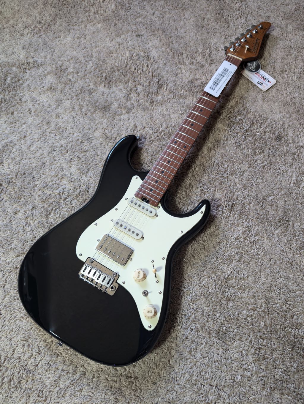 Electric Guitar Soloking MS-11 Classic MKII With Roasted Maple Fb In Ink Black