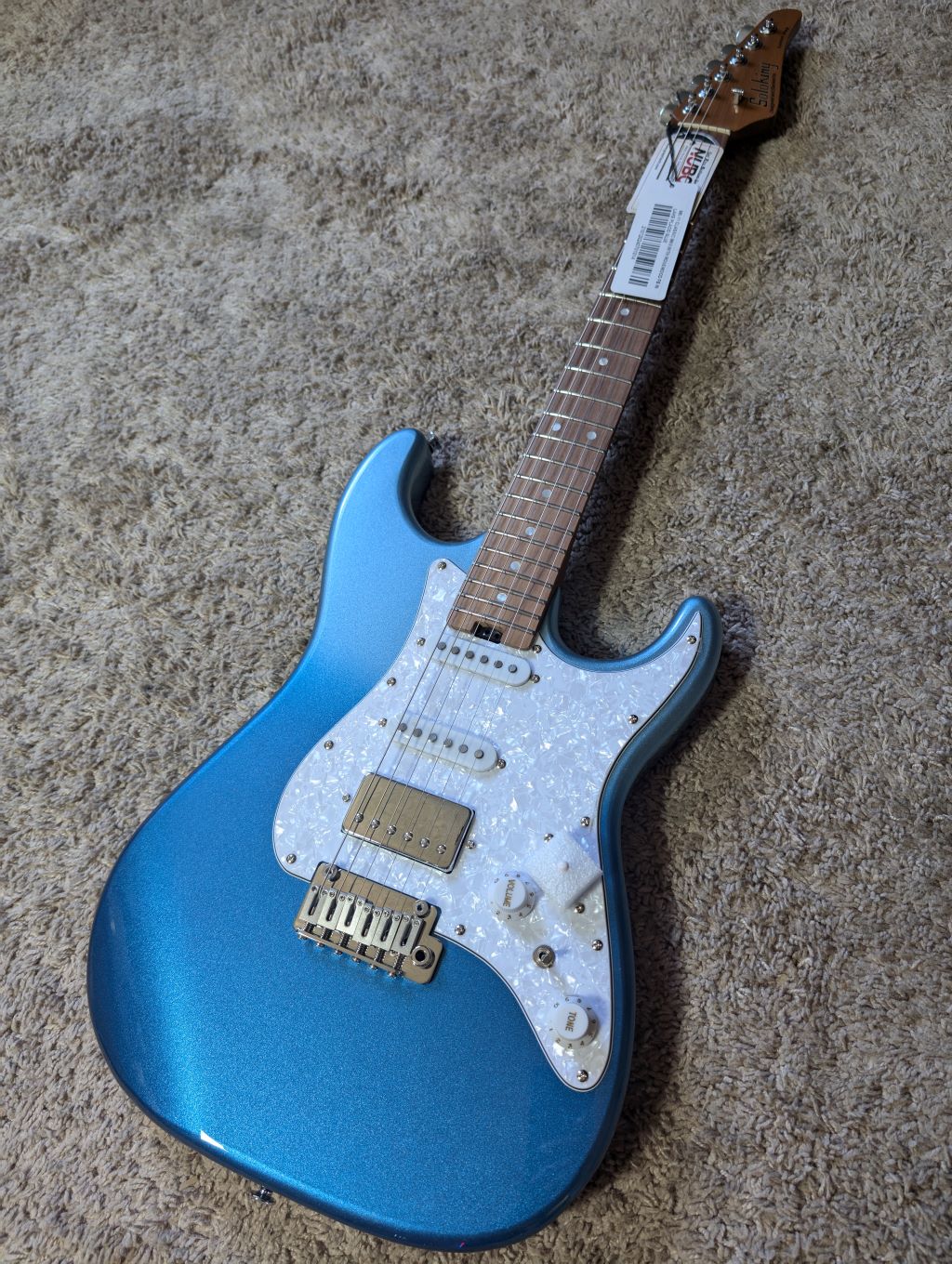 Electric Guitar Soloking MS-11 Classic MKII With Rosewood Fb In Lake Placid Blue