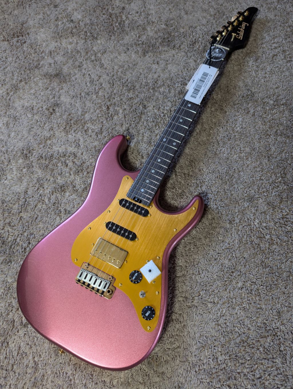 Electric Guitar Soloking MS-1 Classic In Mystic Burgundy With One Piece Rosewood Neck Nafiri Special Run