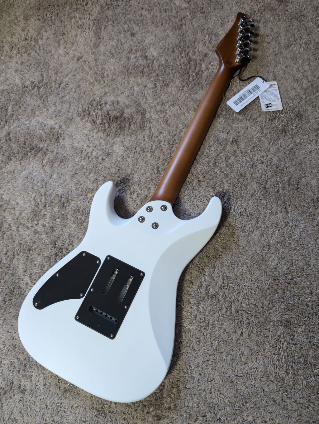 Electric Guitar Soloking MS-1 Custom 22 HSS Flat Top In Satin White Matte