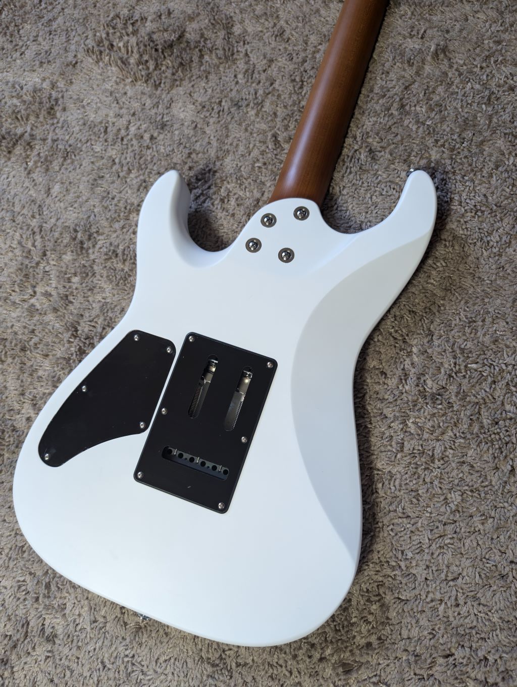 Electric Guitar Soloking MS-1 Custom 22 HSS Flat Top In Satin White Matte