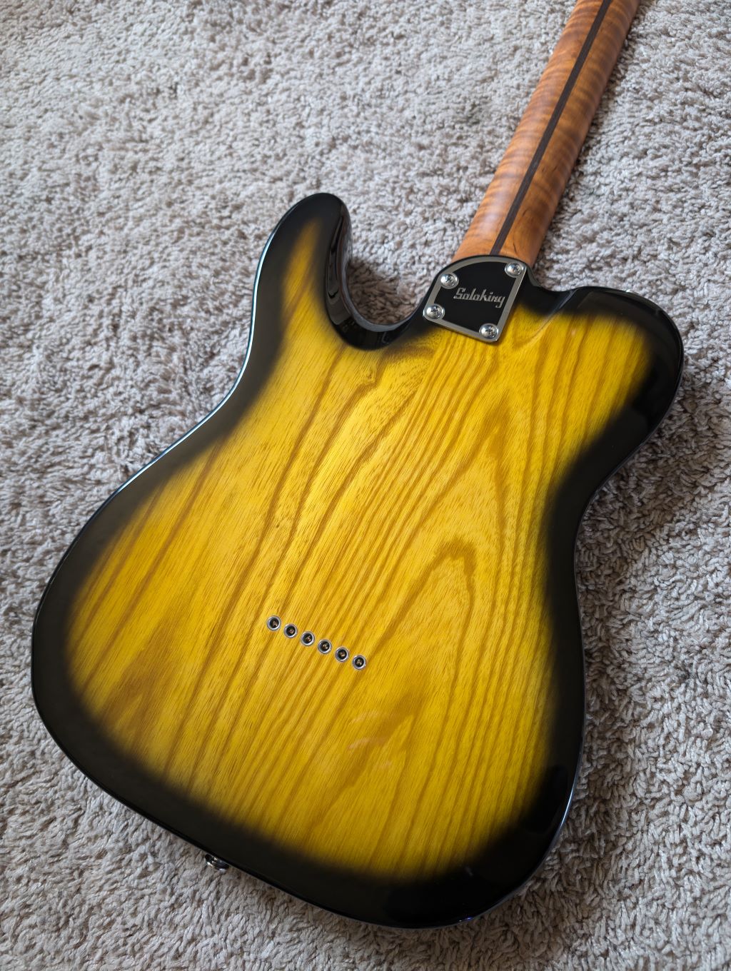 Electric Guitar Soloking MT-1 Ash Fm With Roasted Flame Maple Neck In 2 Color Sunburst Nafiri Special Run