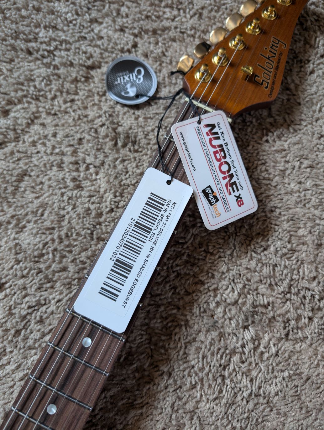 Electric Guitar Soloking MT-1 Fmt 22 Deluxe HH In Shaded Edgeburst Nafiri Special Run