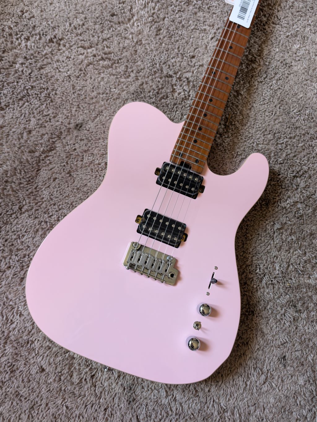 Electric Guitars Soloking MT-1 Modern HH 24 Pro In Shell Pink With 9 Sound Switch