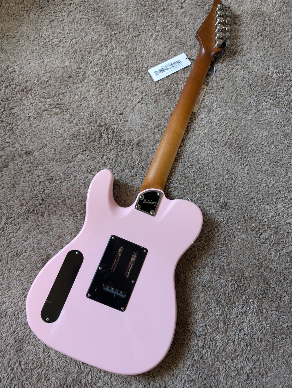 Electric Guitars Soloking MT-1 Modern HH 24 Pro In Shell Pink With 9 Sound Switch