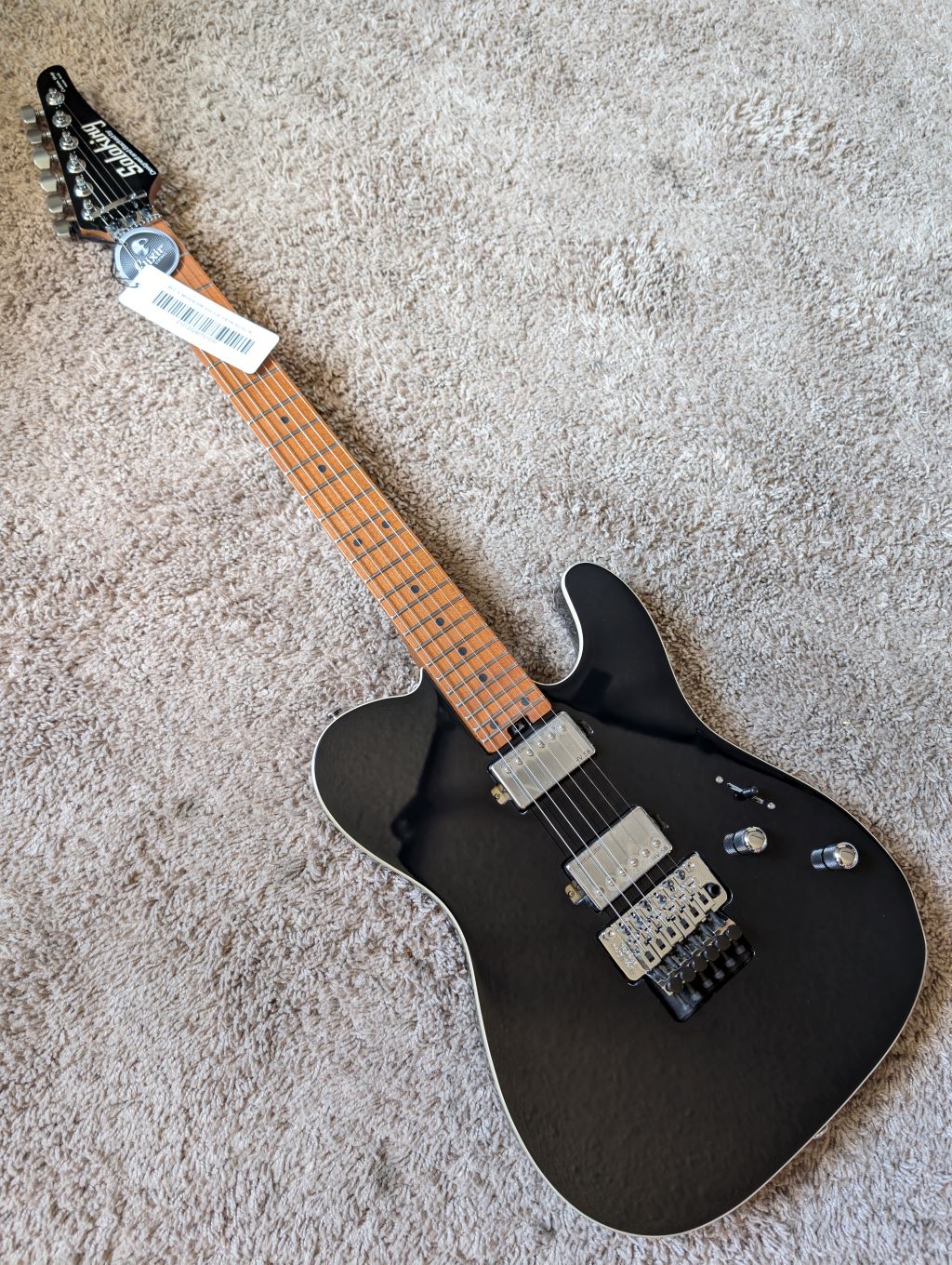Electric Guitar Soloking MT-1 Modern HH Fr 24 In Black Nafiri SPECIAL RUN