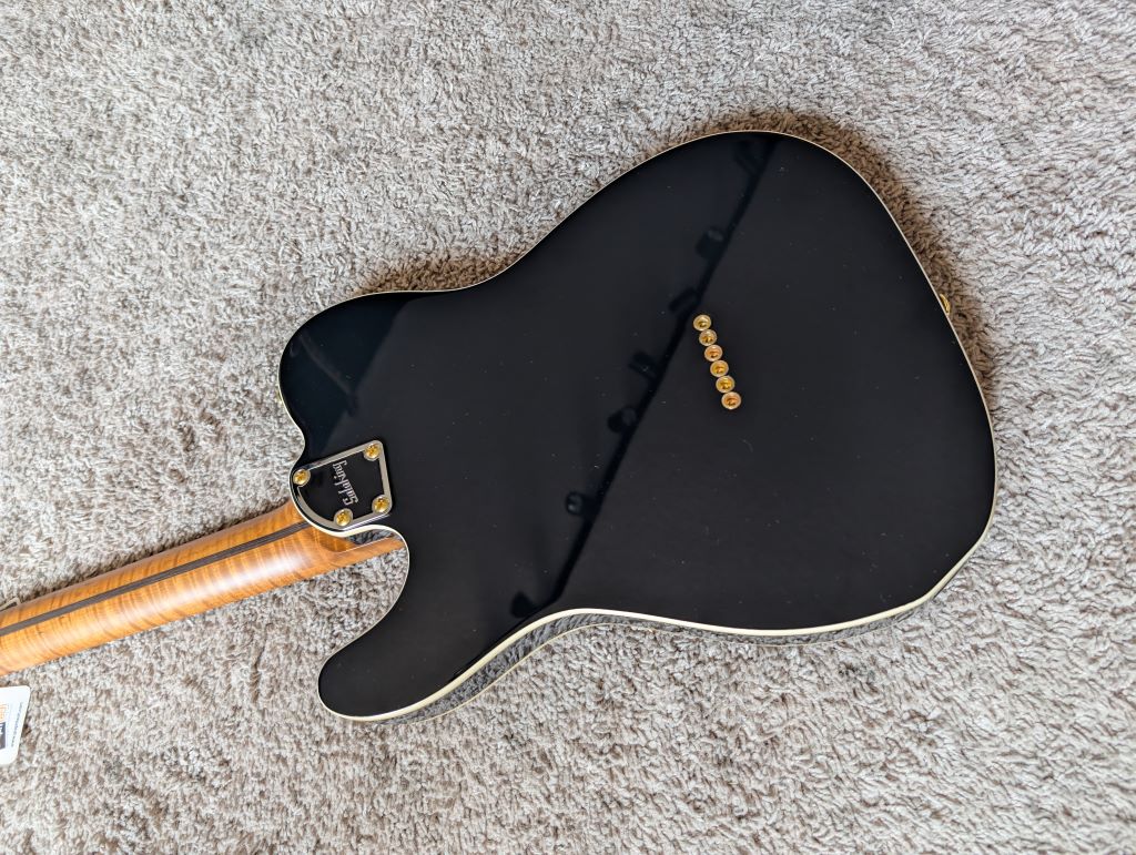 Electric Guitar Soloking MT-1G Fm MKII With Roasted Flame Maple Neck In Black Beauty Nafiri Special Run