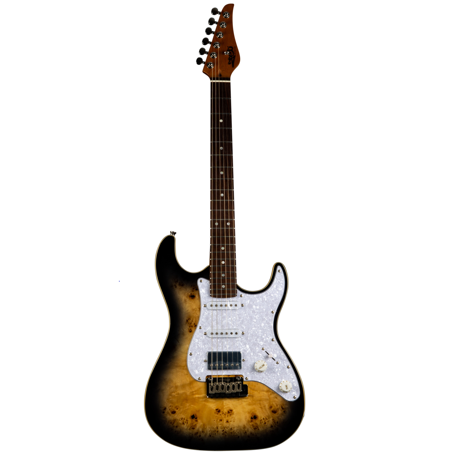 Electric Guitar Jet Guitars JS450 QTBR Transparent Brown Free Setup