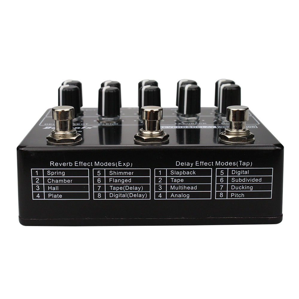 DemonFx RDW Workstation Delay y Reverb Electric Guitar Pedal