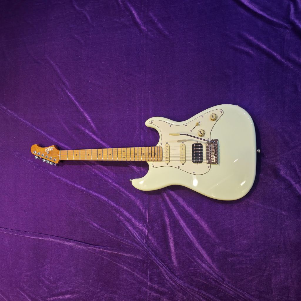Electric Guitar Jet Guitars JS400 OW White Free Setup