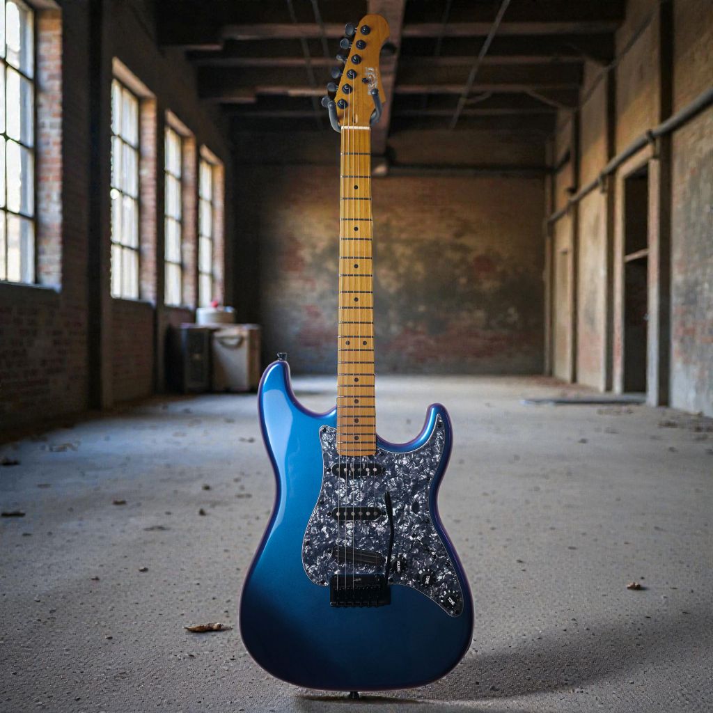 Electric Guitar Jet Guitars JS400 CHM KR HSS Kairon Limited
