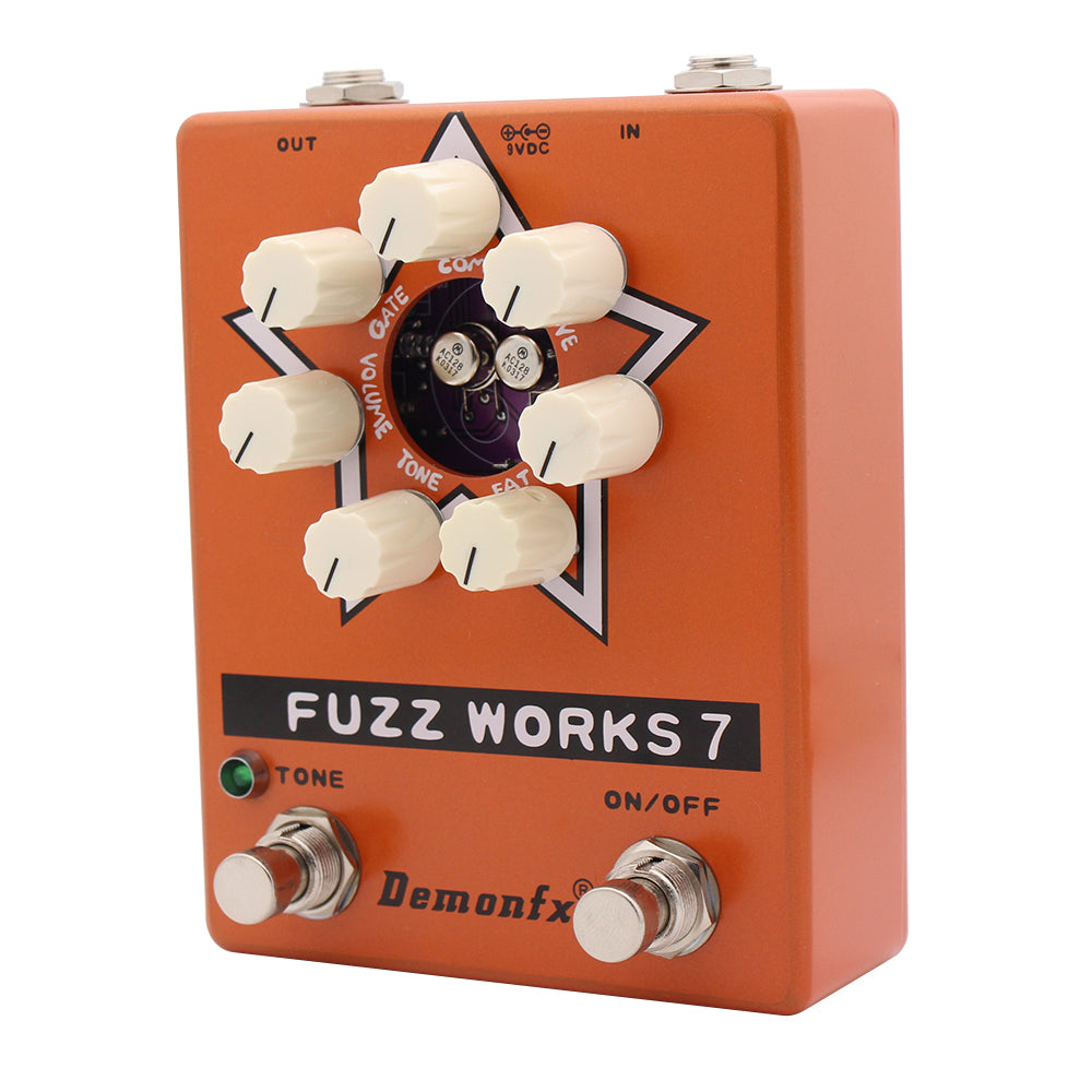 DemonFx Fuzz Works Electric Guitar Pedal