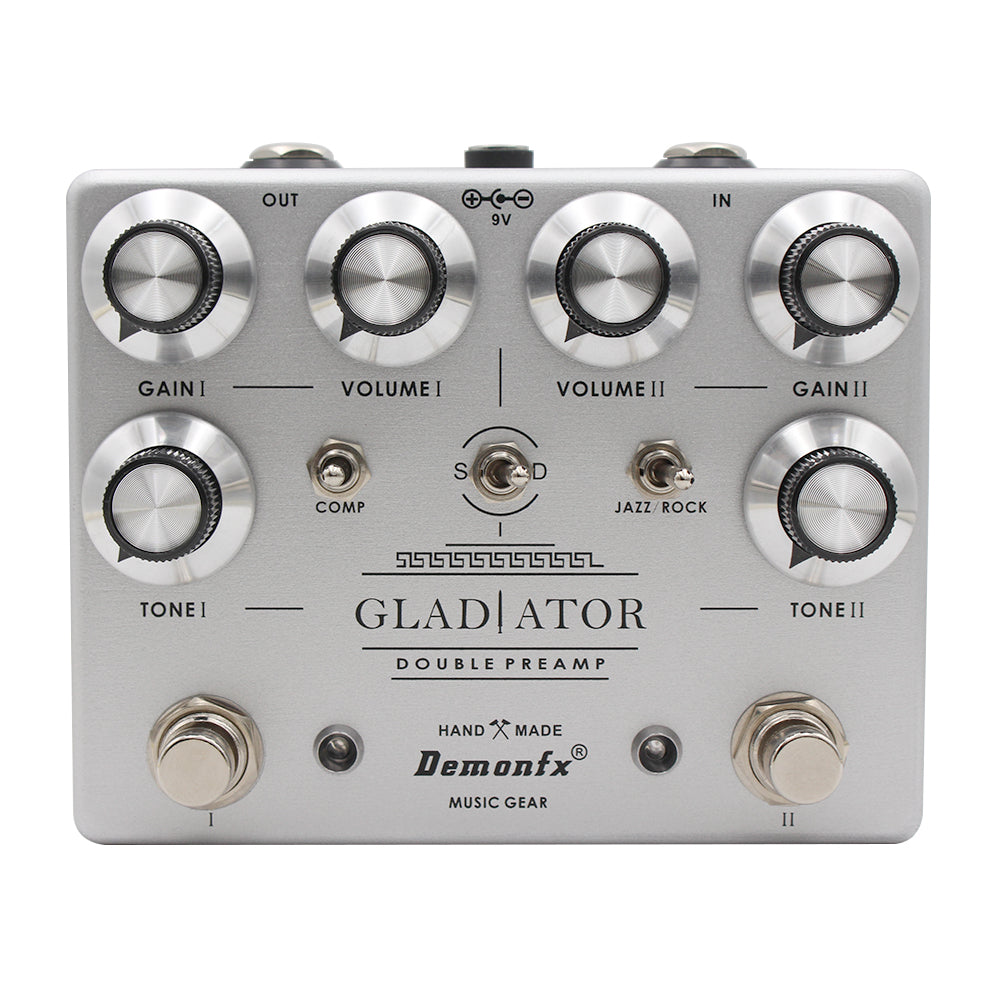 DemonFx Gladiator Double Preamp Electric Guitar Pedal
