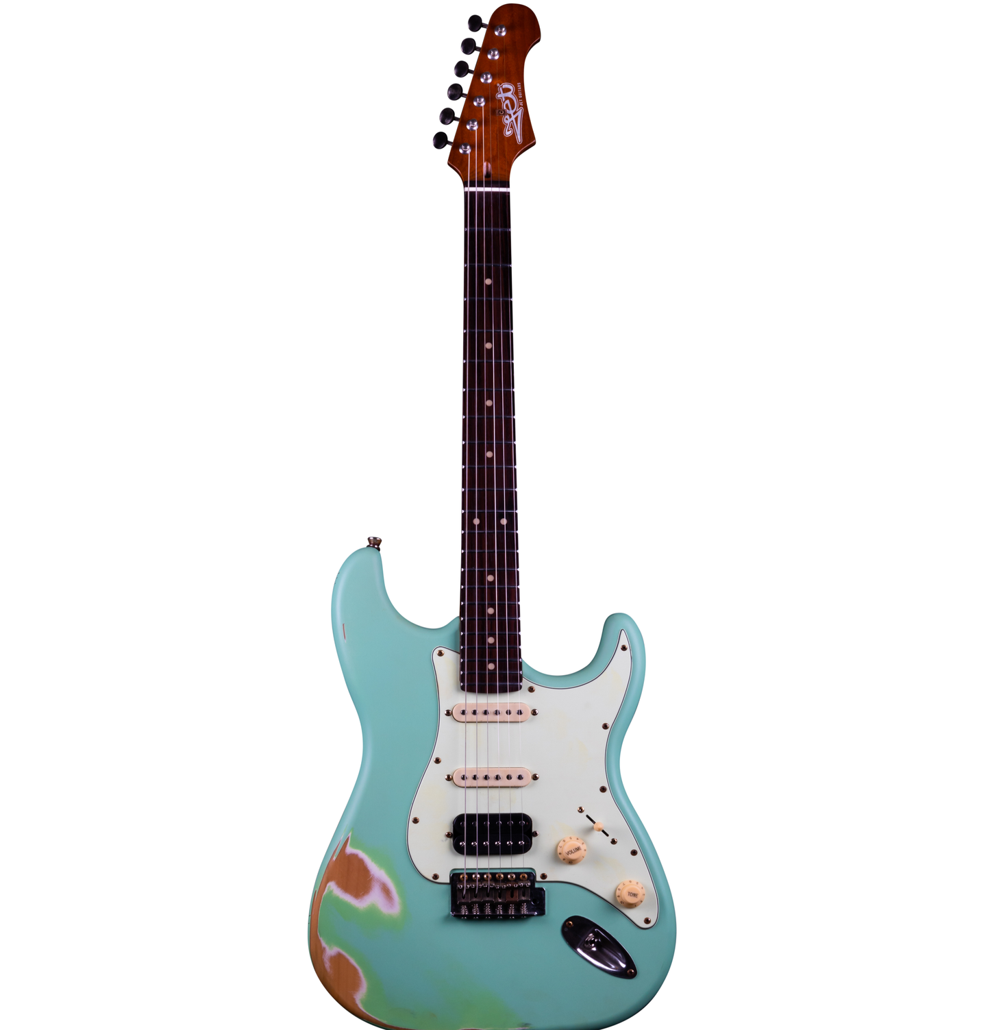 Electric Guitar Jet Guitars JS400 Relic SFG Sea Foam Green Free Setup
