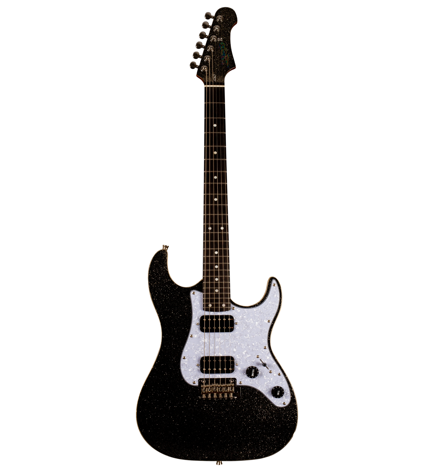 Electric Guitar Jet Guitars JS500 BLS Black Sparkle Free Setup