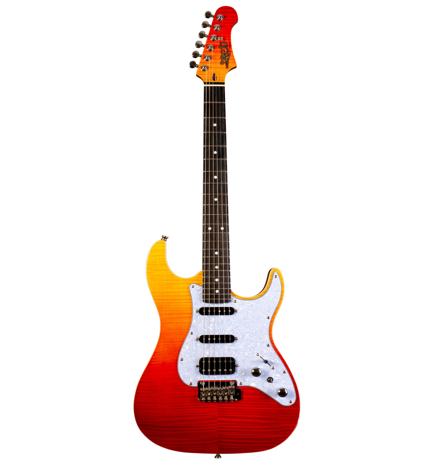 Electric Guitar Jet Guitars JS600 TRS Transparent Red Free Setup