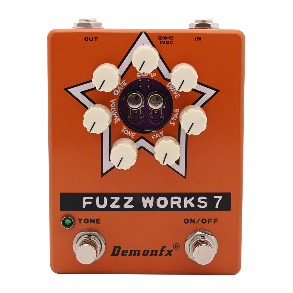DemonFx Fuzz Works Electric Guitar Pedal