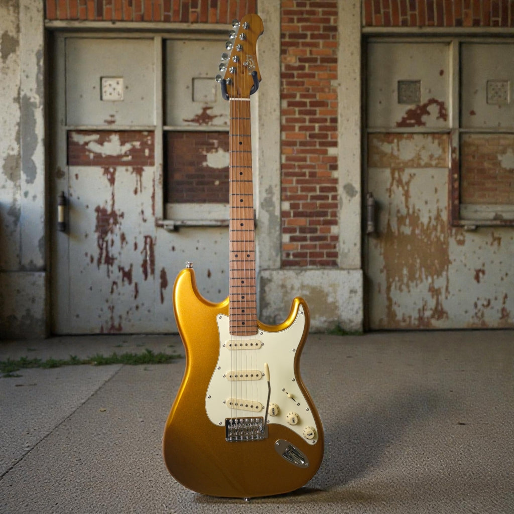 Electric Guitar Jet Guitars JS300 GD Gold Free Setup – Kairon