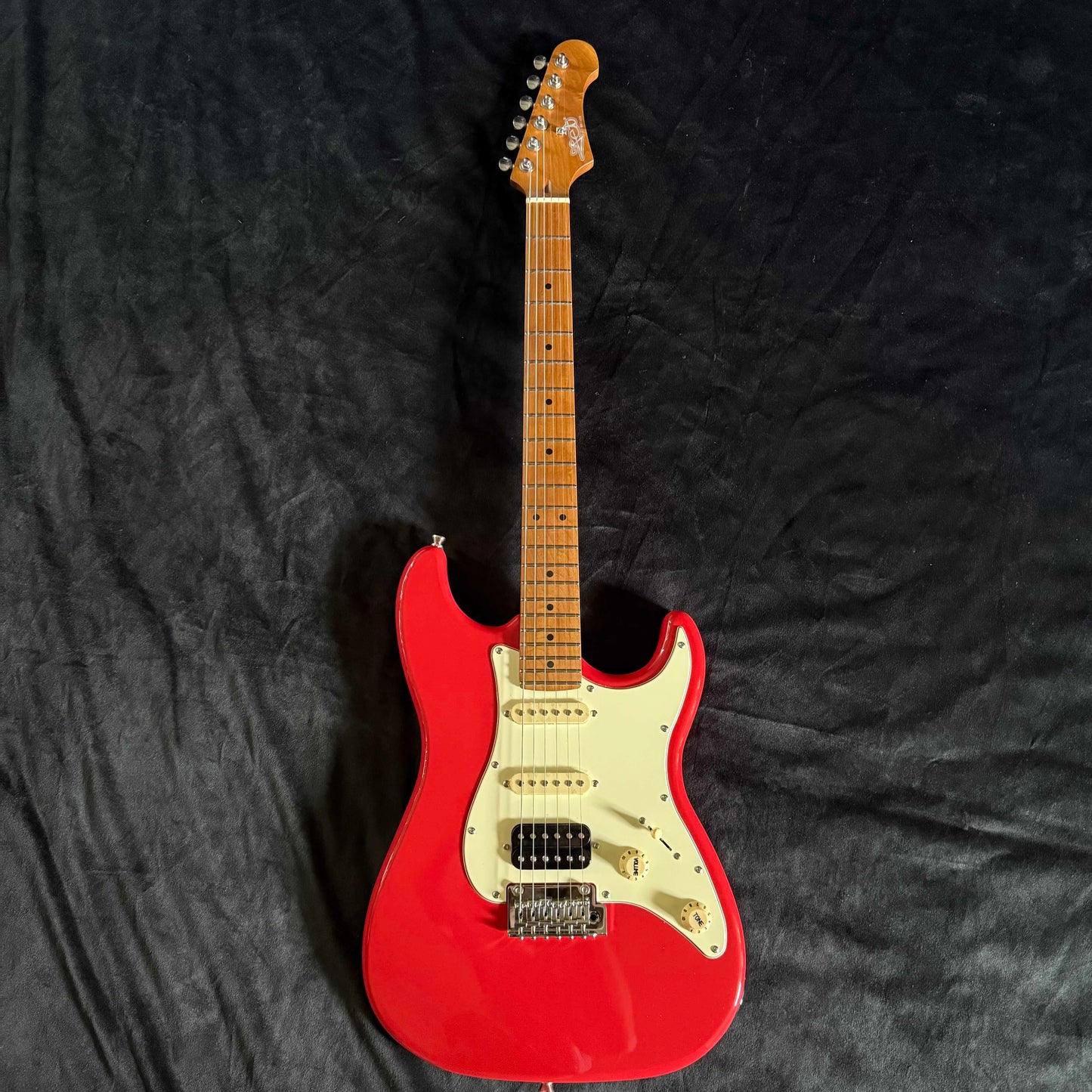Electric Guitar Jet Guitars JS400 CRD Coral Red Free Setup