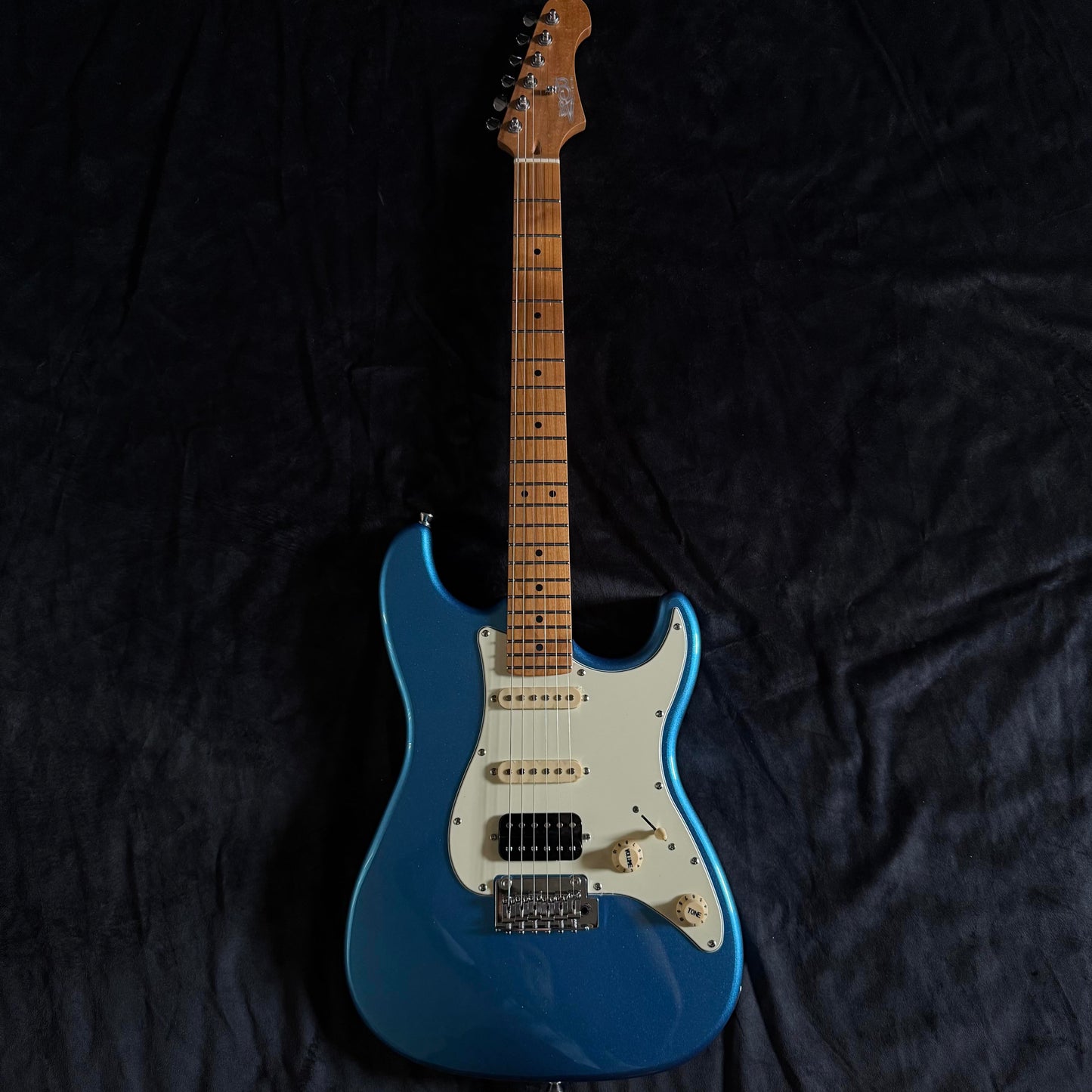 Electric Guitar Jet Guitars JS400 LPB Placid Blue Free Setup