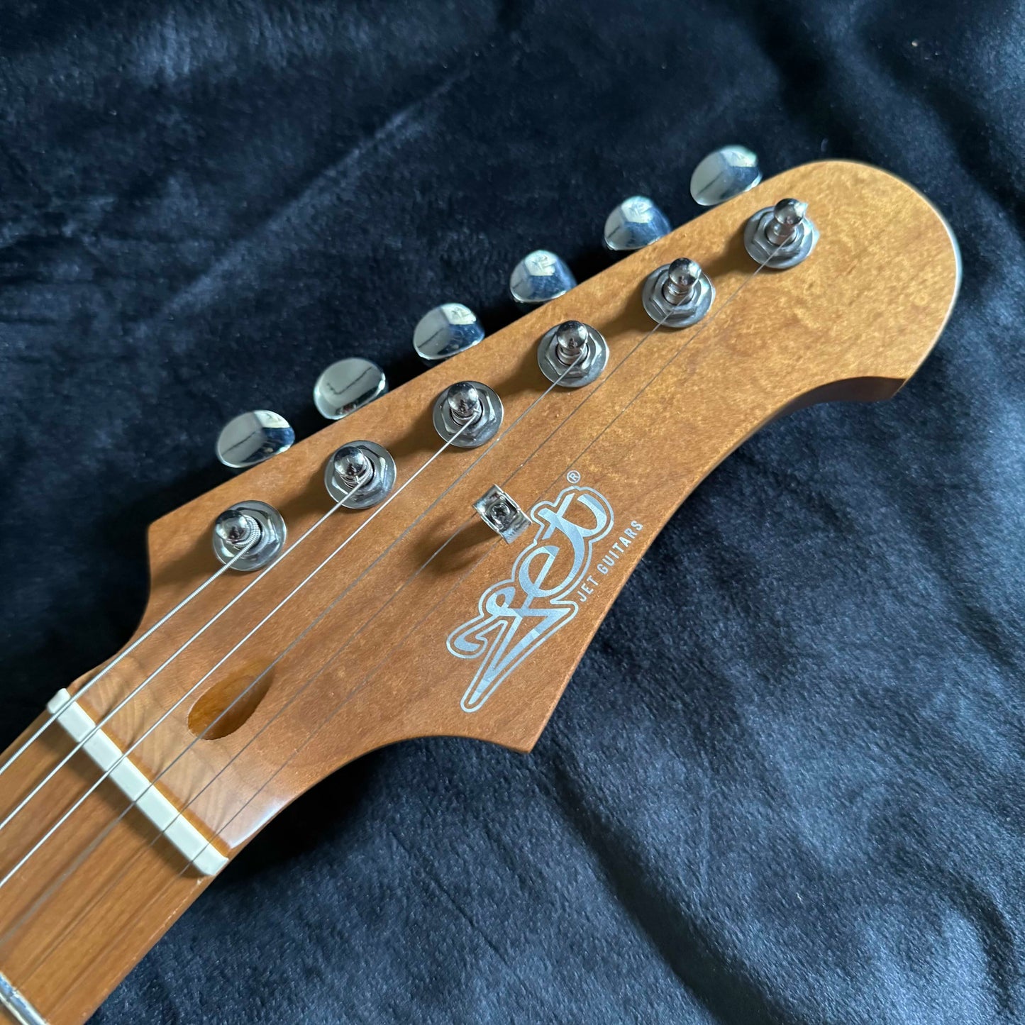 Electric Guitar Jet Guitars JS400 LPB Placid Blue Free Setup