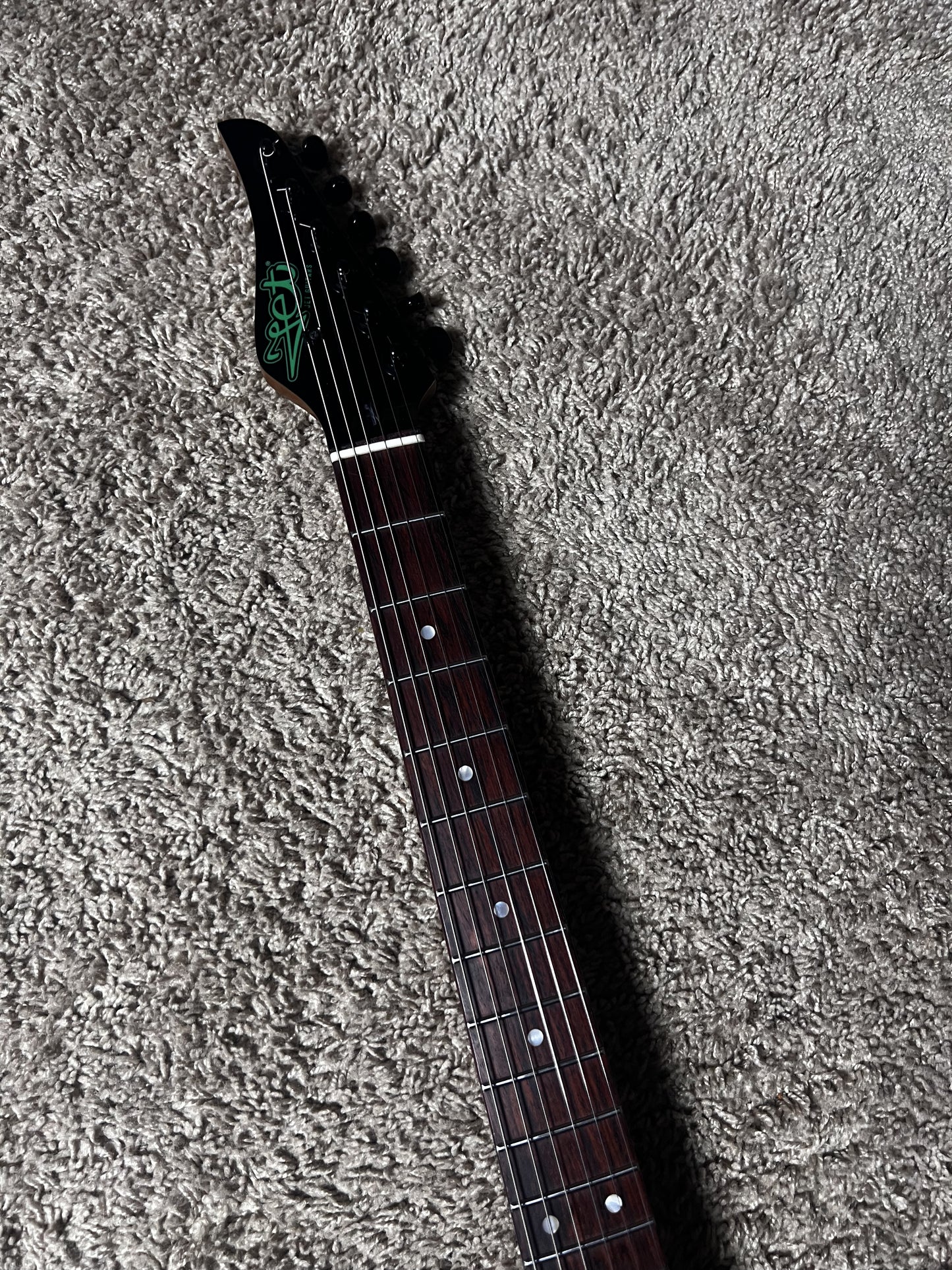 Electric Guitar Jet Guitars JS450 TGR R Transparent Green Free Setup
