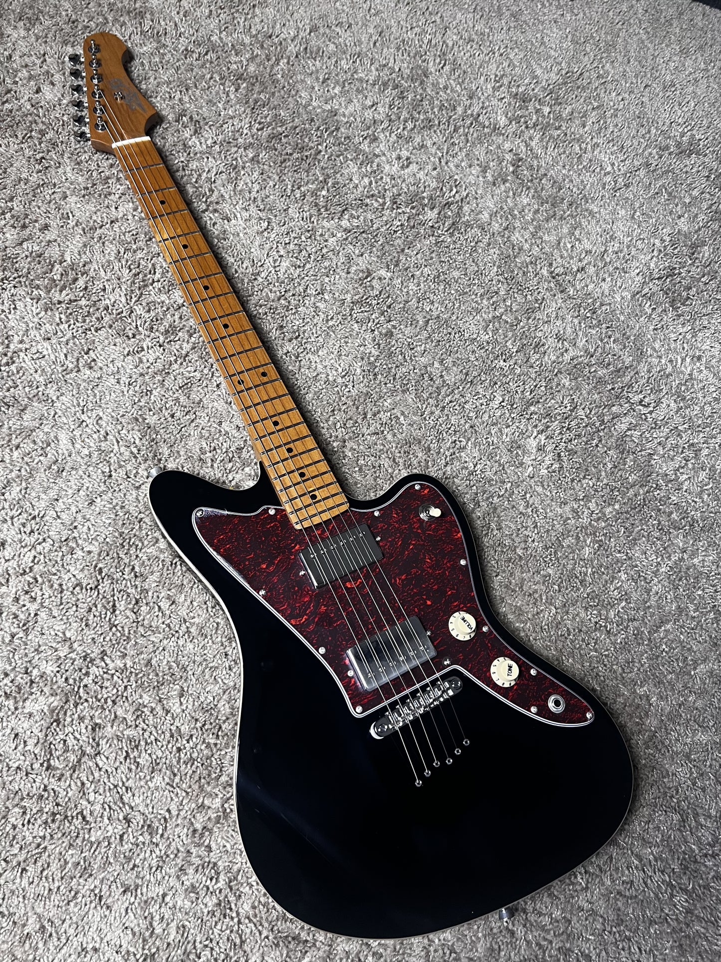 Electric Guitar Jet Guitars JJ350 BK Black Free Setup