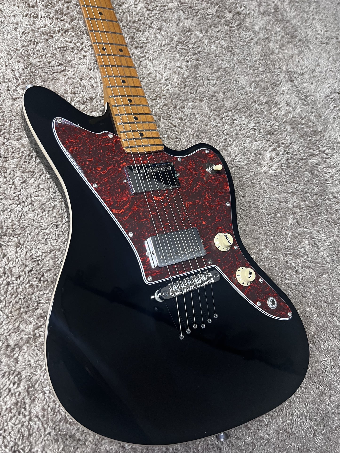 Electric Guitar Jet Guitars JJ350 BK Black Free Setup