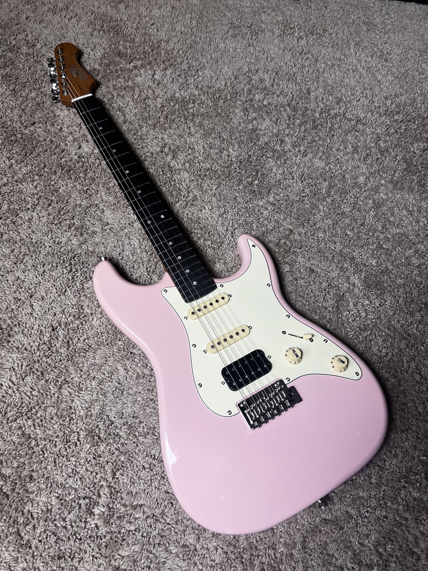 Electric Guitar Jet Guitars JS400 PKR Shell Pink Free Setup