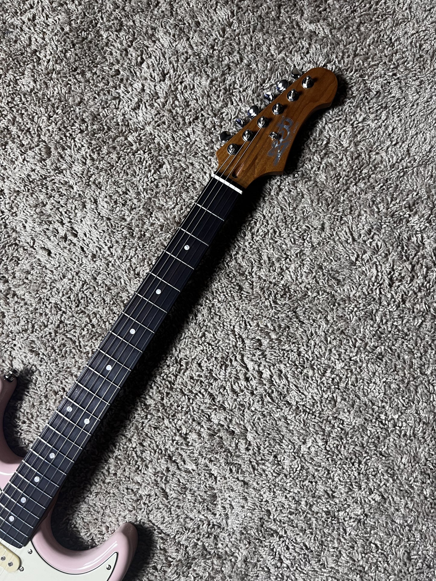 Electric Guitar Jet Guitars JS400 PKR Shell Pink Free Setup