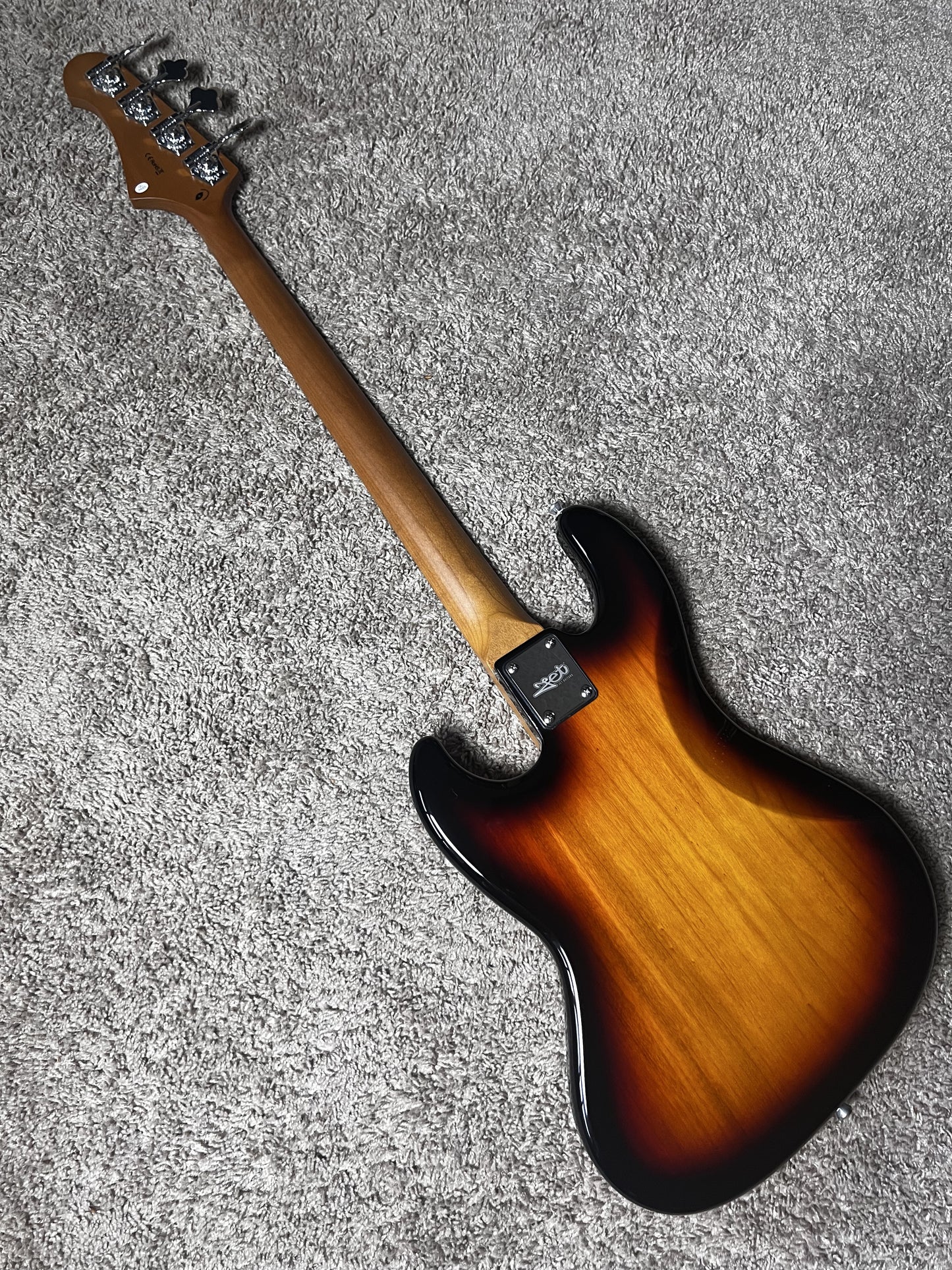 Electric Bass Jet Guitars JJB300 SB Sunburst Jazz Bass Free Setup