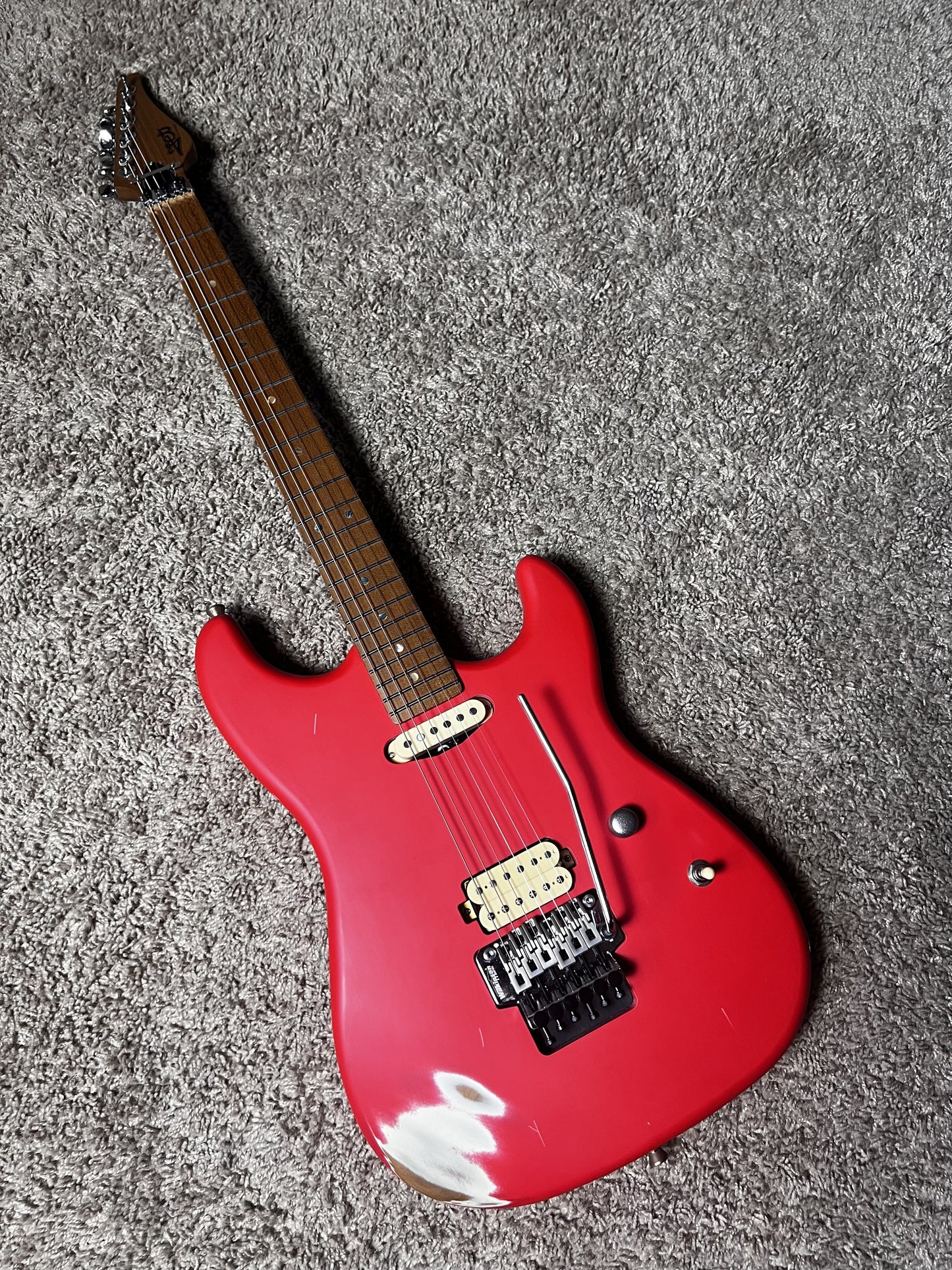 Electric Guitar Jet Guitars JS850 Relic FR Red Relic Free Setup B-STOCK