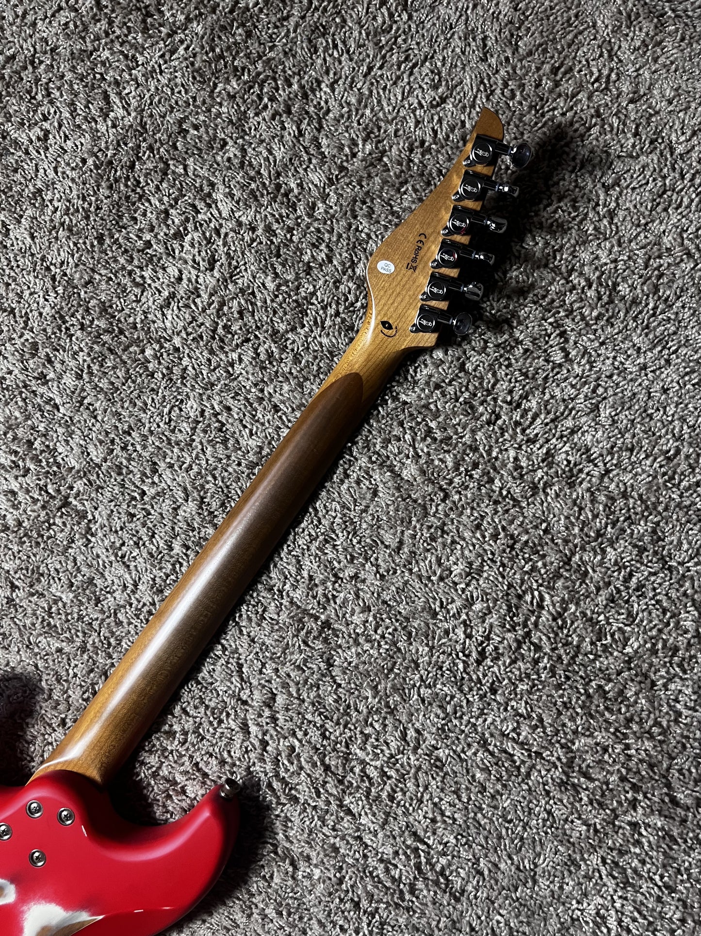 Electric Guitar Jet Guitars JS850 Relic FR Red Relic Free Setup B-STOCK