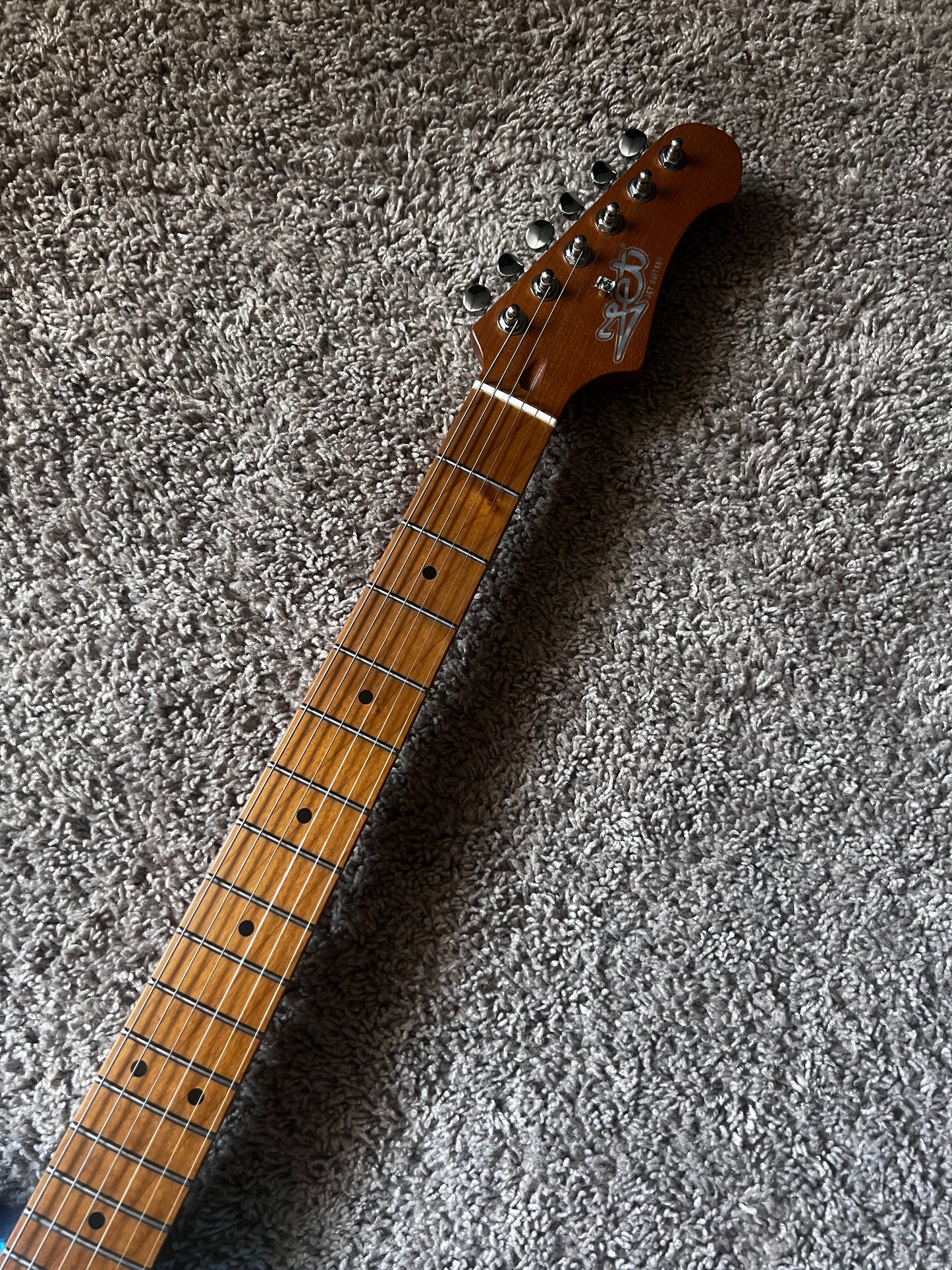 Electric Guitar Jet Guitars JT300 LPB Placid Blue Free Setup