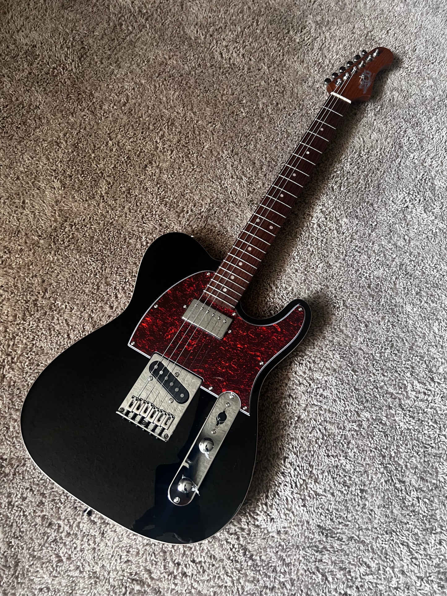 Electric Guitar Jet Guitars JT350 BKR Black Free Setup