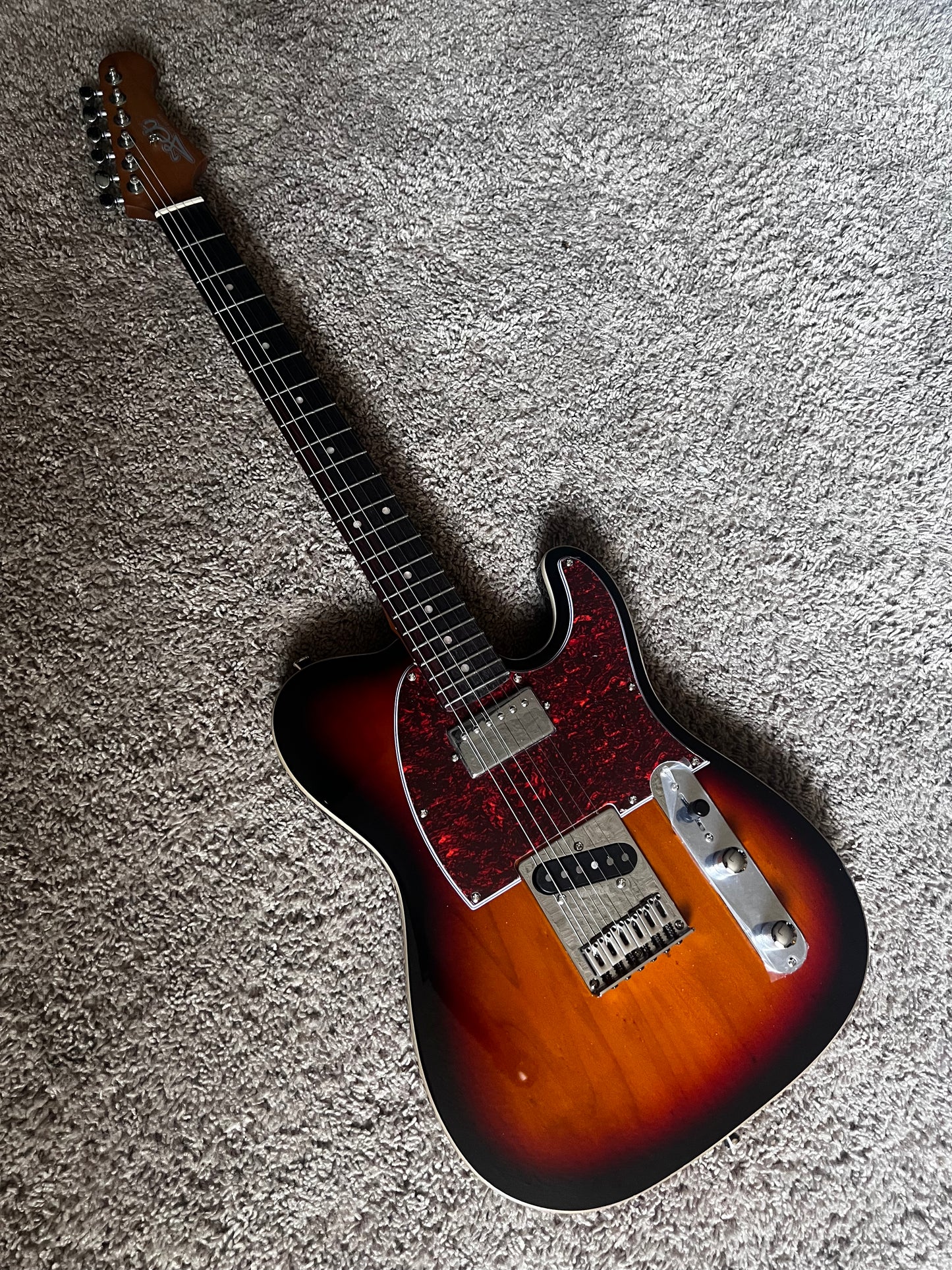 Electric Guitar Jet Guitars JT350 SBR Sunburst Free Setup