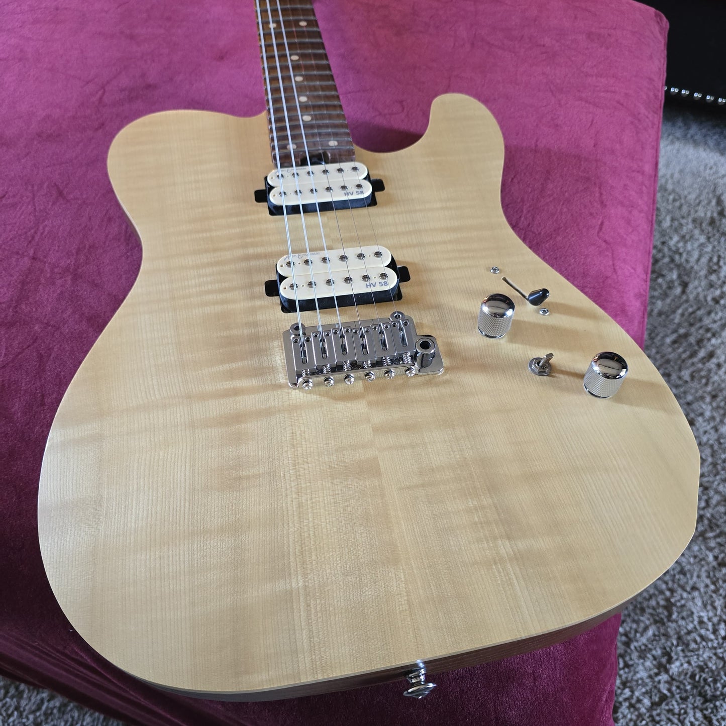 Electric Guitar Soloking MT-1 FM 24 ARTISAN FMN HH NATURAL SATIN
