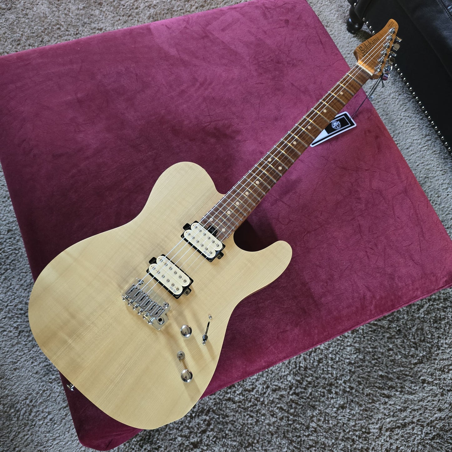 Electric Guitar Soloking MT-1 FM 24 ARTISAN FMN HH NATURAL SATIN