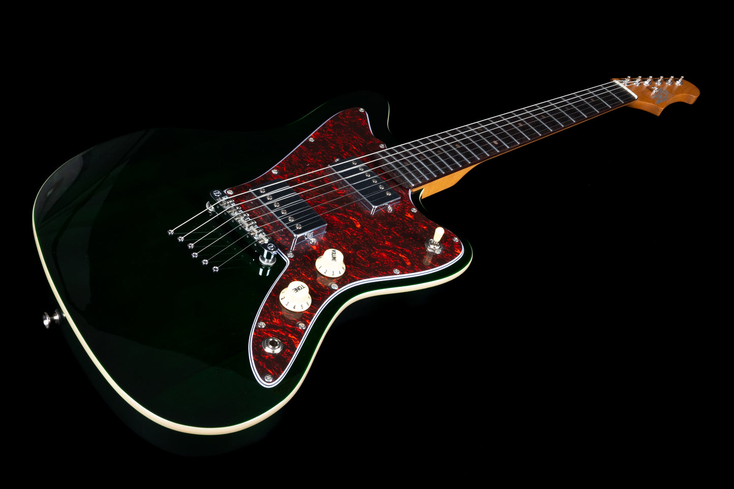 Electric Guitar Jet Guitars JJ350 GR R Green Free Setup
