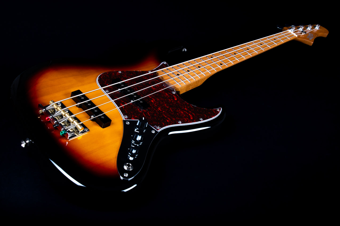 Electric Bass Jet Guitars JJB300 SB Sunburst Jazz Bass Free Setup