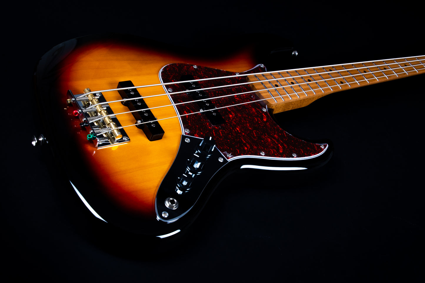 Electric Bass Jet Guitars JJB300 SB Sunburst Jazz Bass Free Setup
