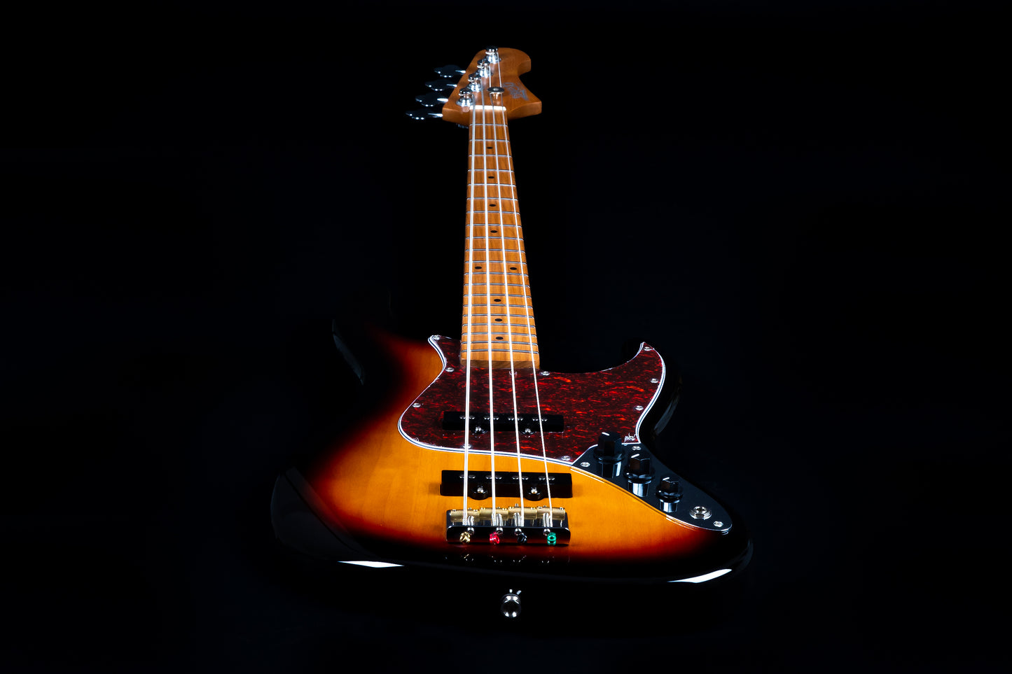 Electric Bass Jet Guitars JJB300 SB Sunburst Jazz Bass Free Setup