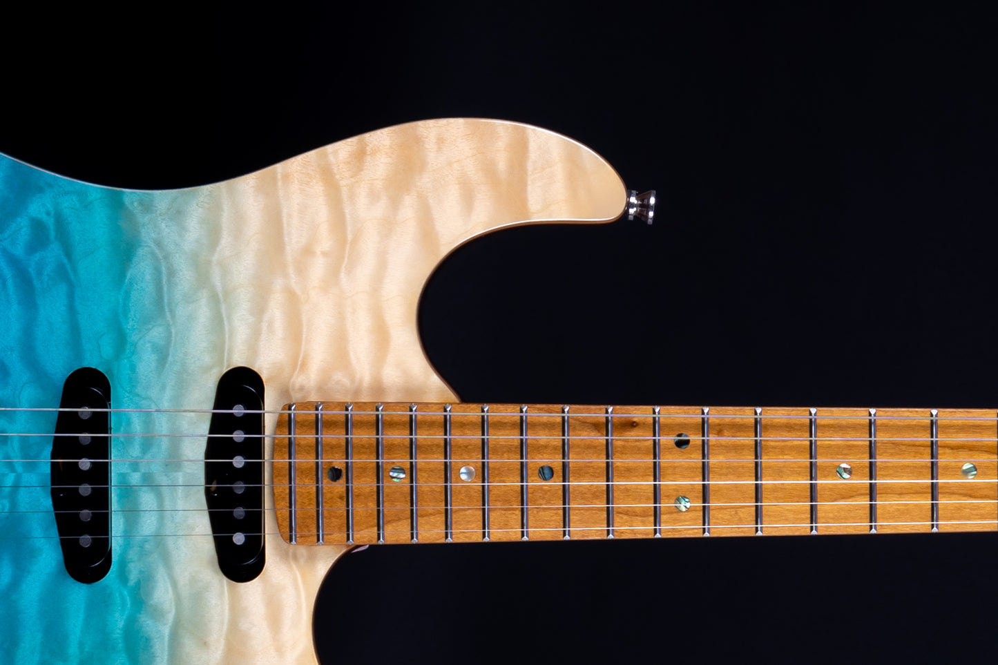 Electric Guitar Jet Guitars JS1000 QTBL Quilted Transparent Blue Free Setup