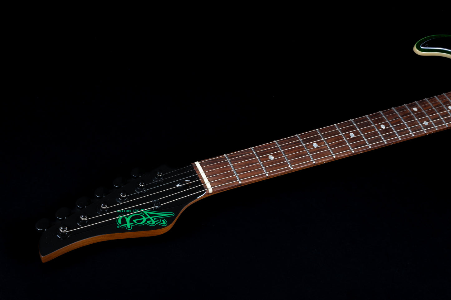 Electric Guitar Jet Guitars JS450 TGR R Transparent Green Free Setup