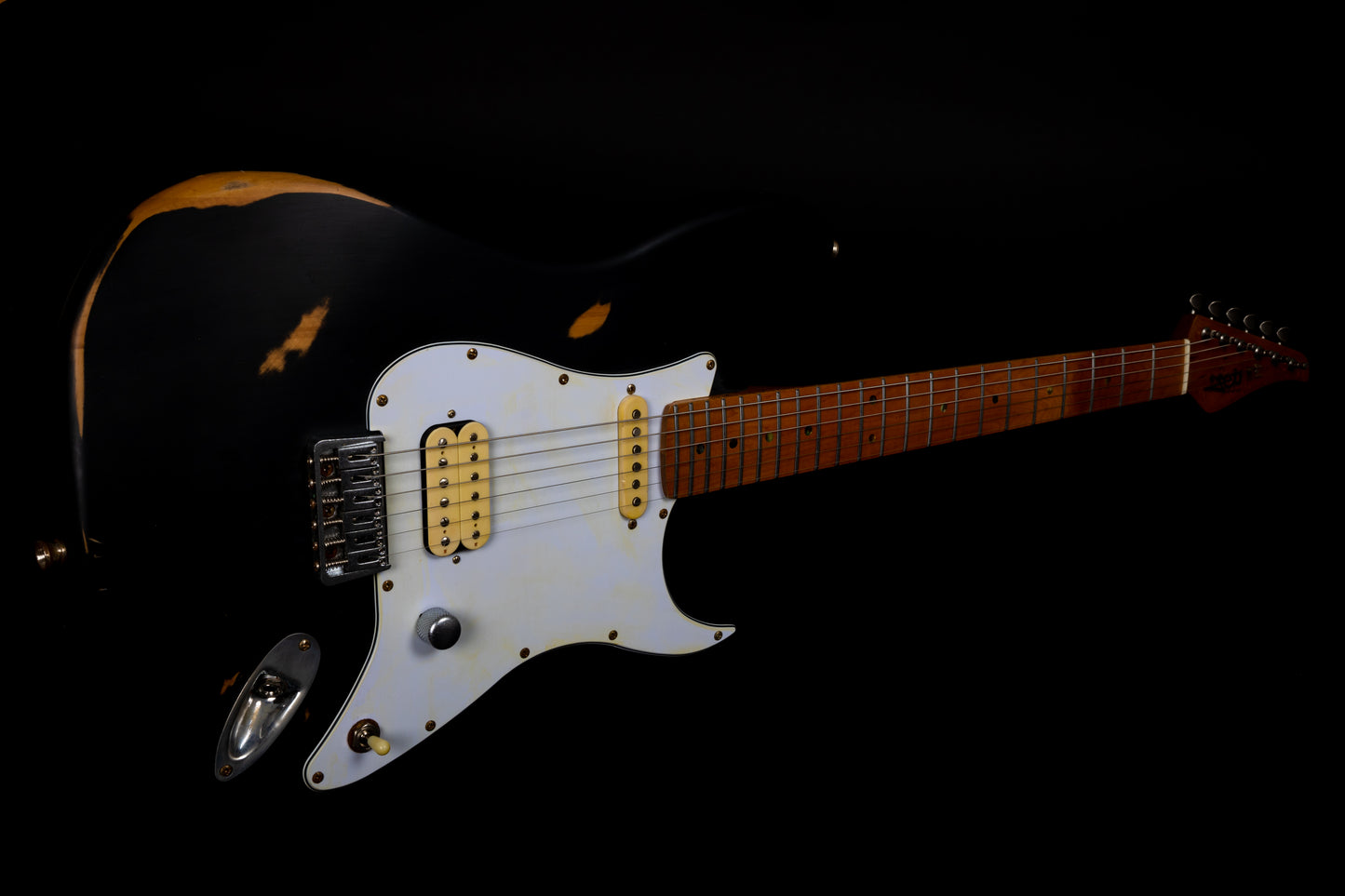 Electric Guitar Jet Guitars JS800 Relic Bk Black Relic Free Setup