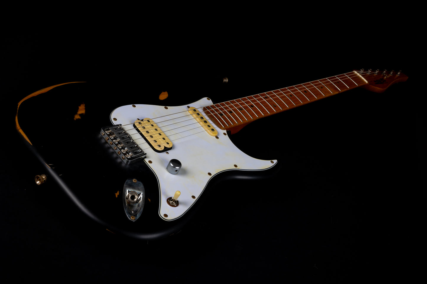Electric Guitar Jet Guitars JS800 Relic Bk Black Relic Free Setup