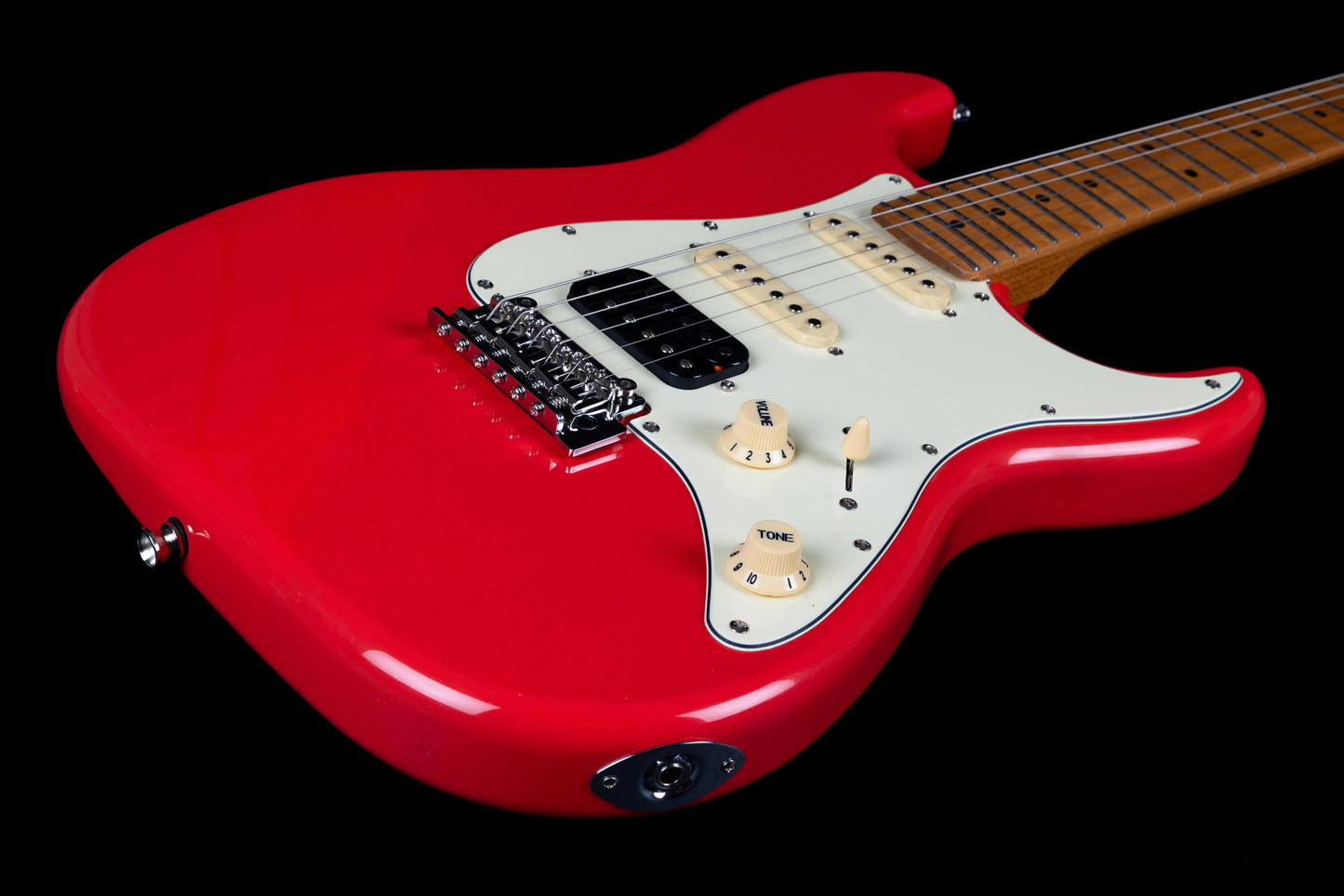 Electric Guitar Jet Guitars JS400 CRD Coral Red Free Setup